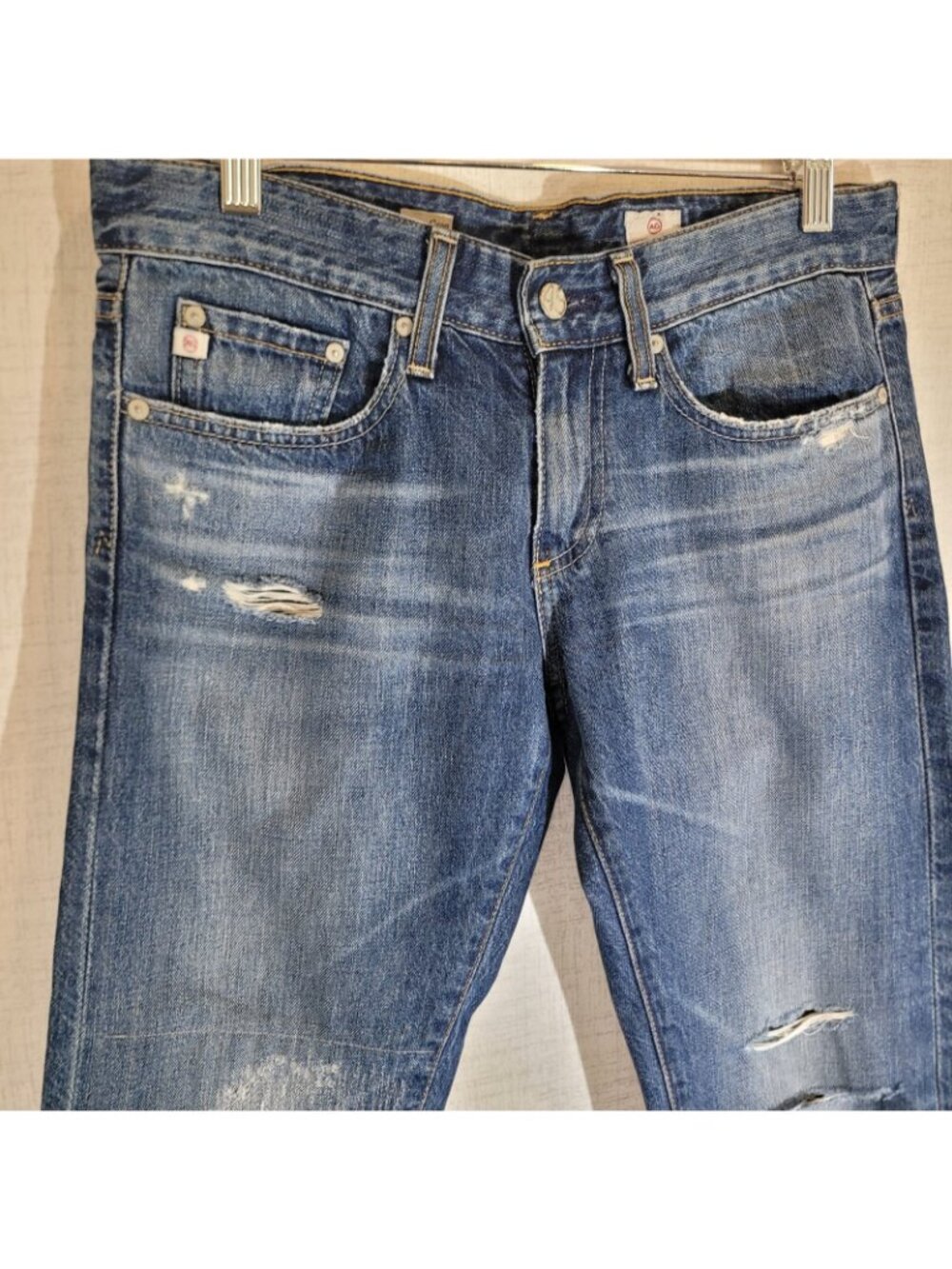 Adriano Goldschmied Piper Crop Jeans Womens 26R 31x25 Slouchy Slim Denim Stretch - Picture 2 of 14
